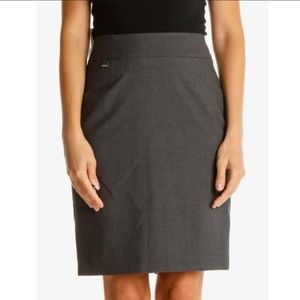 Calvin Klein High Waist Office Gray Pencil Skirt